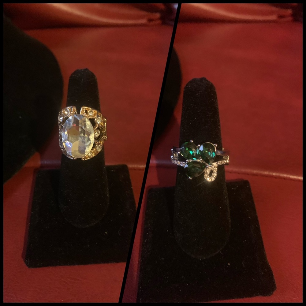 2 stretchy back rings fits size 6-11
